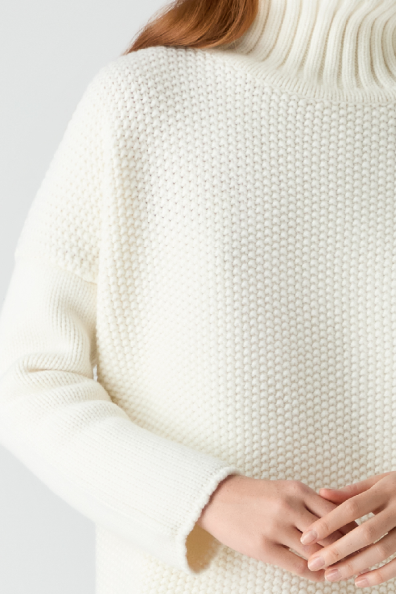 新作商品 Moss Chunky Sweater Bamford | Knitwear | Ivory トップス