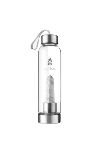 White Turquoise Water Bottle
